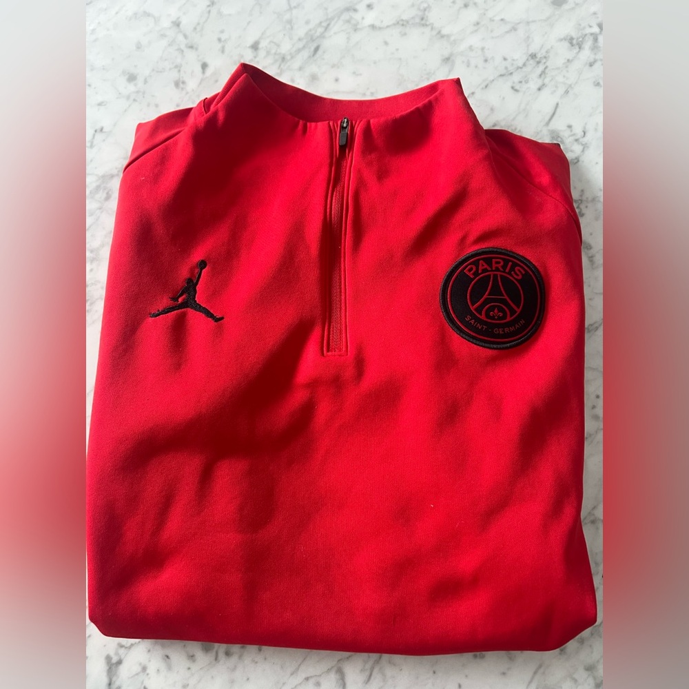 Nike Red Paris Quarter-Zip Pullover